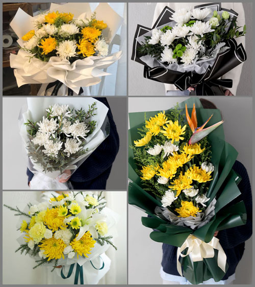 贵州毕节市大方县双山镇香田村白事花束代送